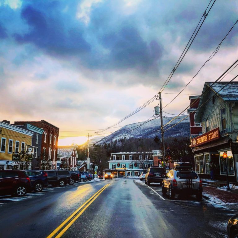 Main Street, Manchester, Vermont. Depicting what the town looks like.