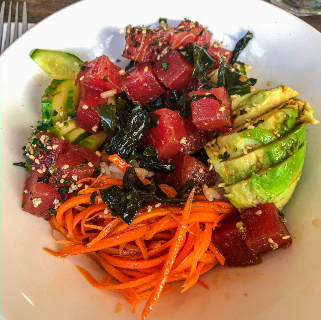 Tuna Poke at Mystic Cafe and Wine Bar, Manchester, New Hampshire